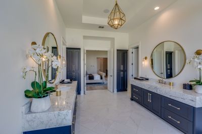 Marble Accented Bathroom